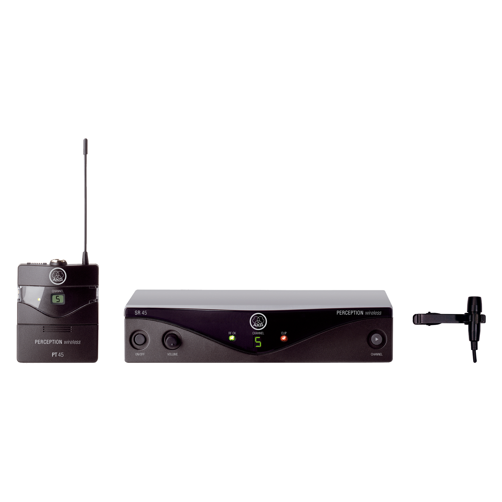 Perception Wireless 45 Presenter Set Band-U1 - Black - High-performance wireless microphone system - Hero