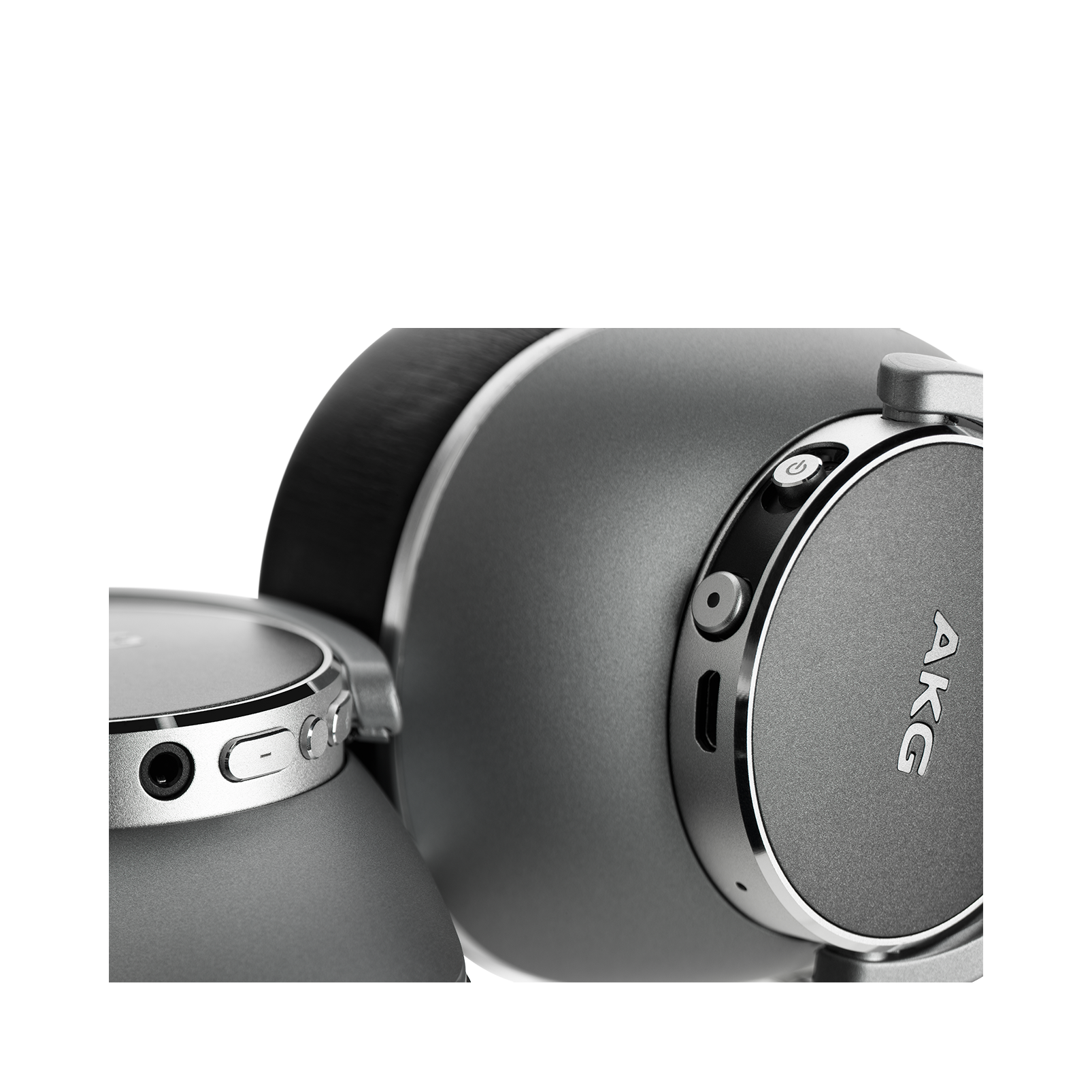 AKG N700NC Wireless - Silver - Wireless, Adaptive Noise Cancelling Headphones - Detailshot 2