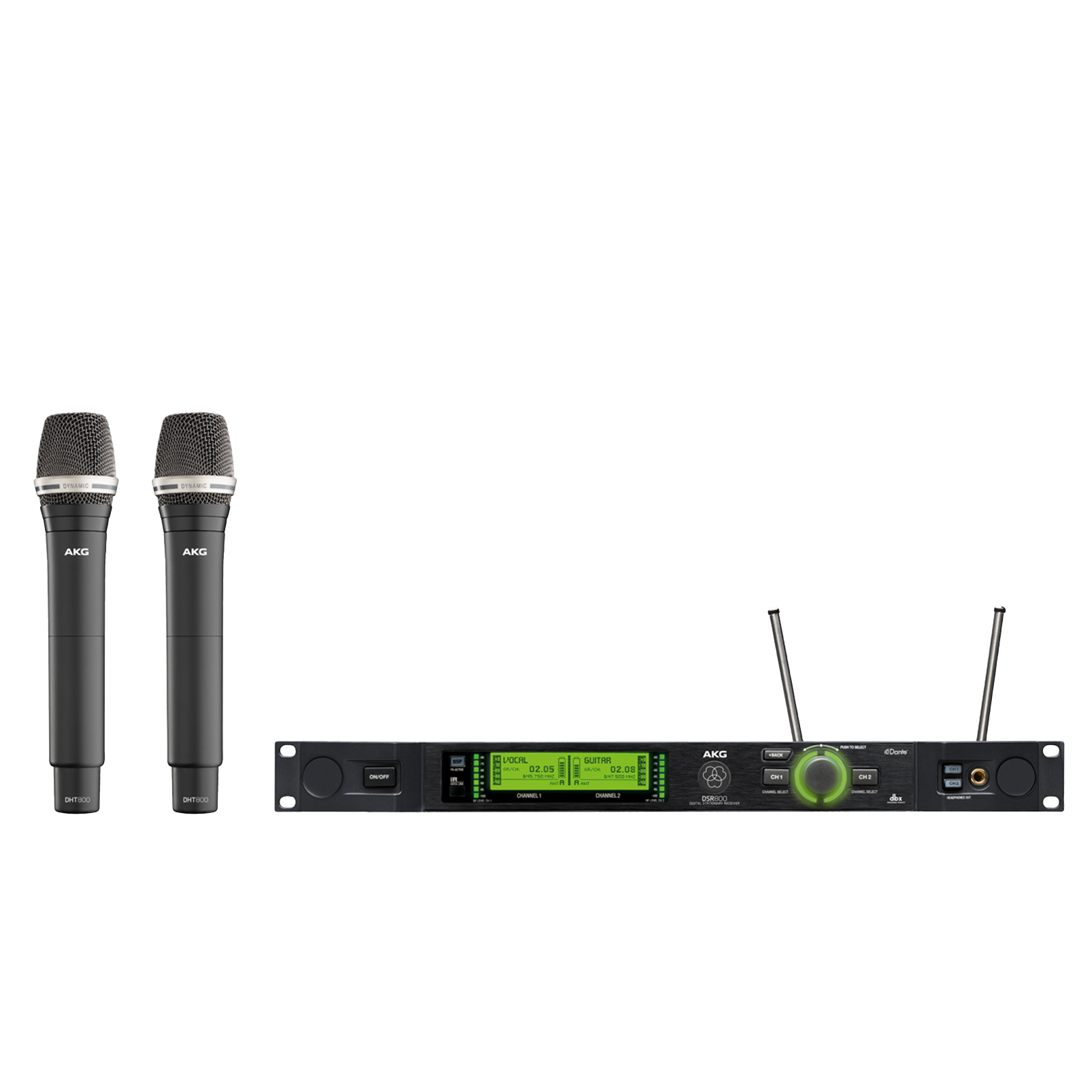 DMS800 Vocal Set D7 - Black - Reference digital wireless microphone system - Hero